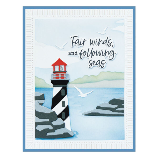 Spellbinders Uncharted Waters Stencil From the Fair Winds Collection By Dawn Woleslagle