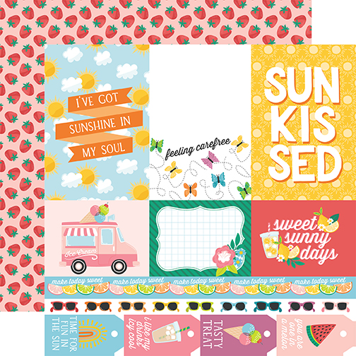 Echo Park Sunny Days Ahead 12X12 Multi Journaling Cards