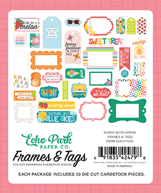 Echo Park Sunny Days Ahead Frames & Tags