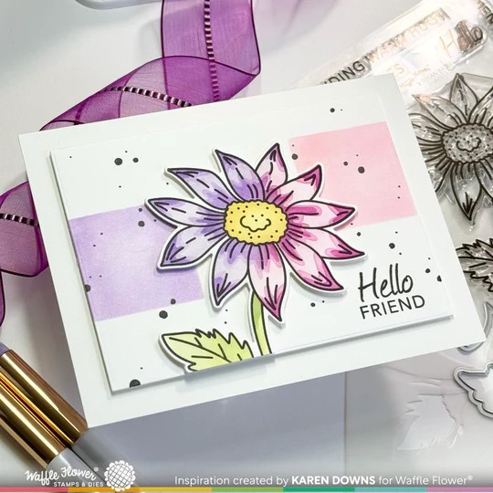 WAFFLE FLOWER DIE SKETCHED ASTER