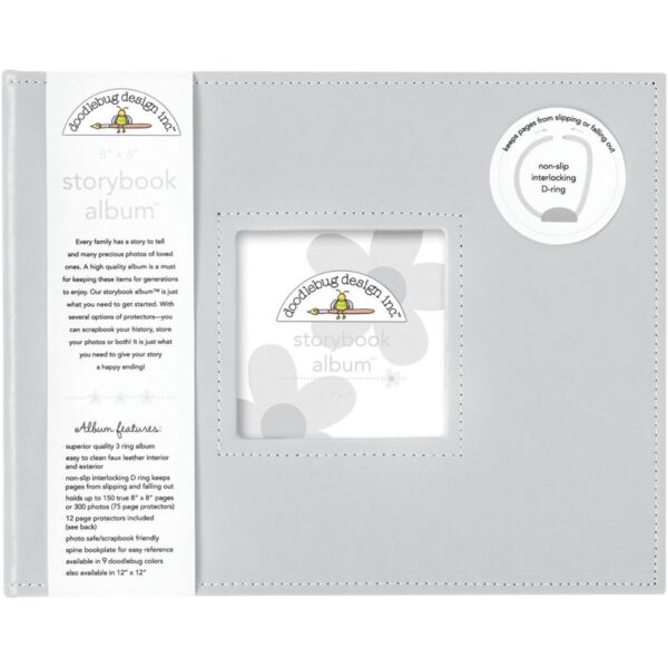 DOODLEBUG 8X8 ALBUM GRAY