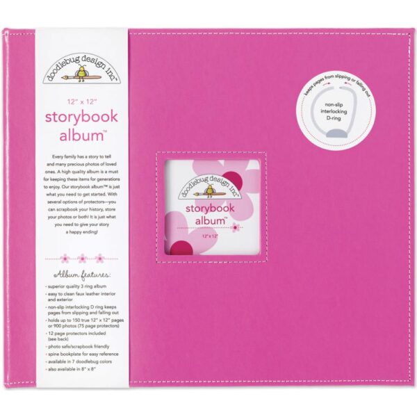 DOODLEBUG 12X12 ALBUM BUBBLEGUM