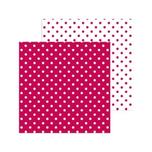 DOODLEBUG 12X12 RUBY SWISS DOT