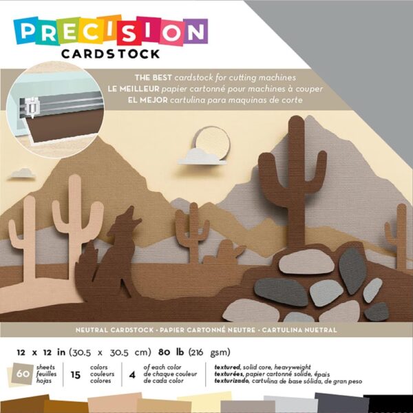 AC PRECISION CARDSTOCK 12X12 NEUTRAL