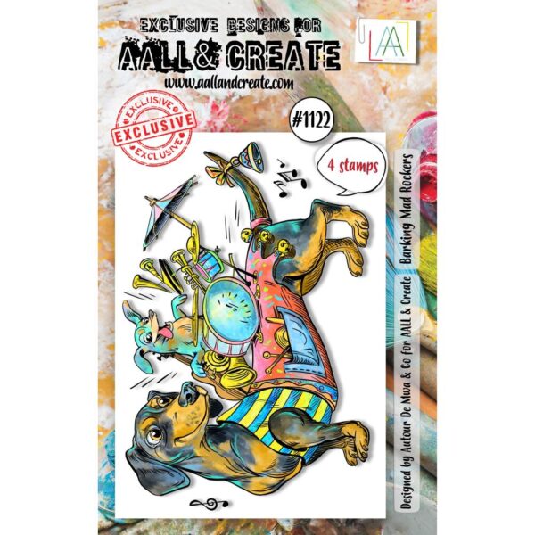 AALL & CREATE STAMP BARKING MAD ROCKERS