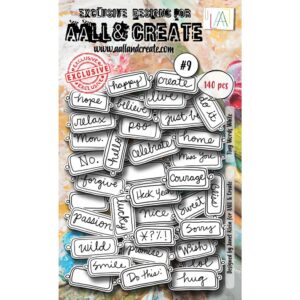 AALL & CREATE EPHEMERA TINY WORDS WHITE