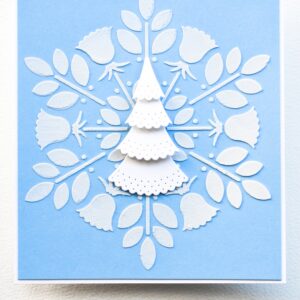 Poppy Stamps Die Nordic Dimpled Tree Toppers