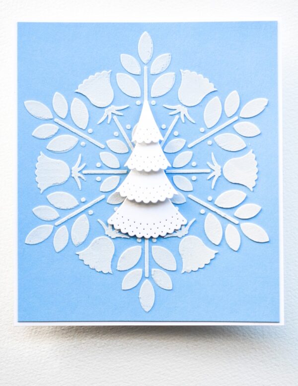 Poppy Stamps Die Nordic Dimpled Tree Toppers