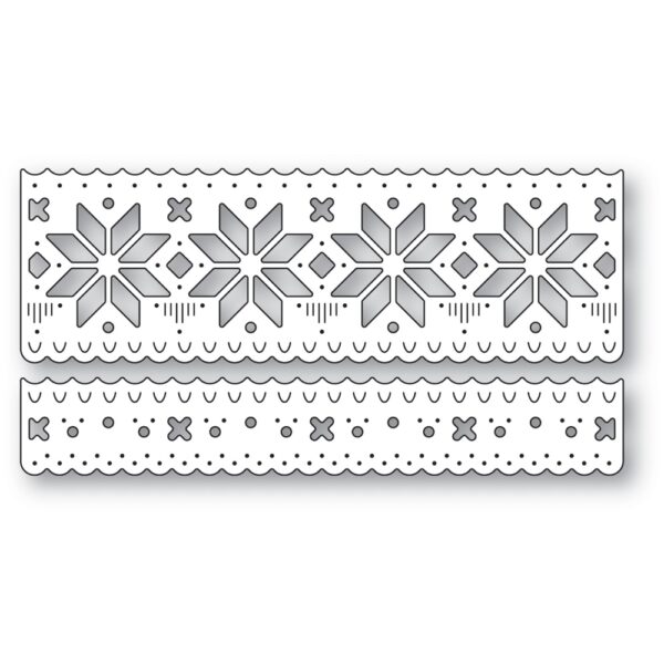 Poppy Stamps Die Nordic Wintertide Border Set