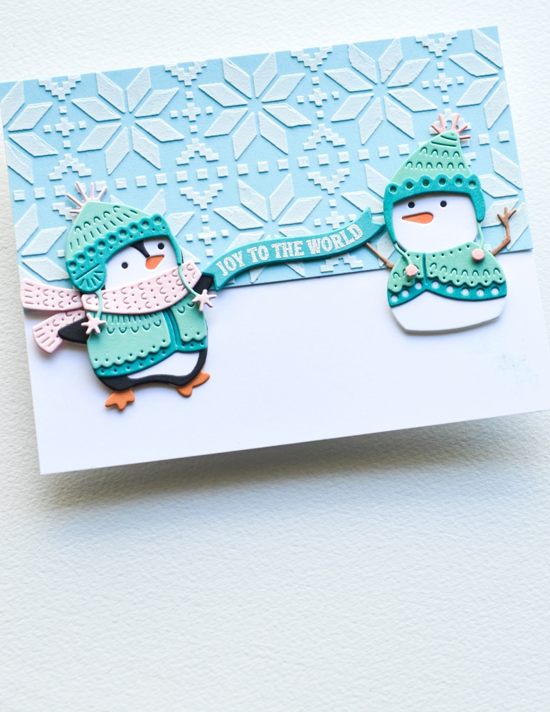 Poppy Stamps Die Nordic Happy Snowman