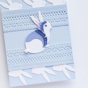 Poppy Stamps Die Nordic Winter Rabbit