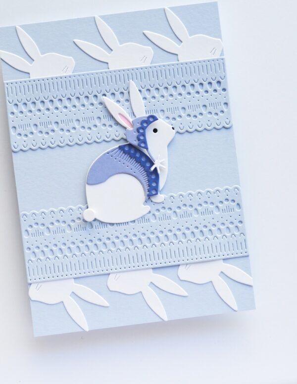 Poppy Stamps Die Nordic Winter Rabbit