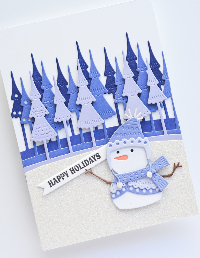 Poppy Stamps Die Nordic Happy Snowman