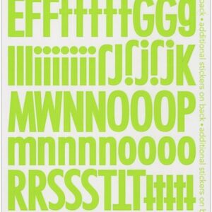 DOODLEBUG ALPHA STICKER SKINNY LIMEADE