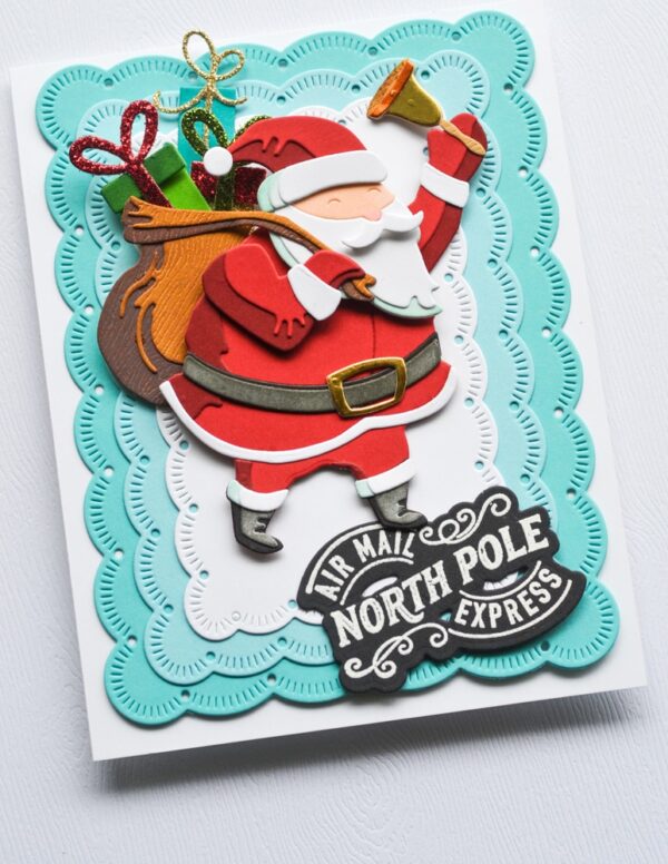 The Memory Box Die Layered Festive Santa