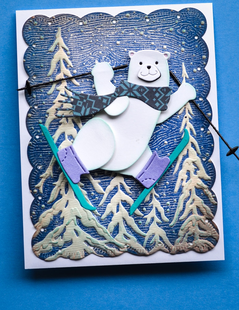 The Memory Box Die Wintertime Bear