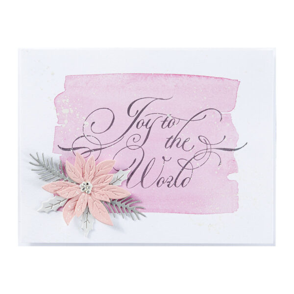 Spellbinders Copperplate Joy To the World Press Plate From the Copperplate Holiday Sentiments Collection By Paul Antonio