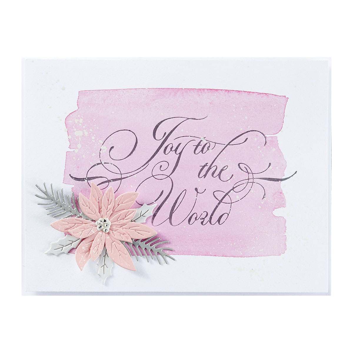 Spellbinders Copperplate Joy To the World Press Plate From the Copperplate Holiday Sentiments Collection By Paul Antonio