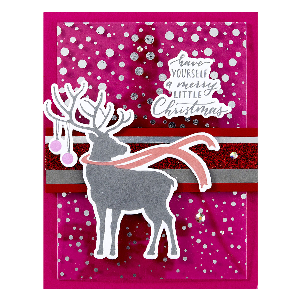 Spellbinders Dashing Reindeer Registration Press Plate & Die Set From the Home For the Holidays Collection