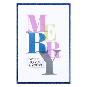 Spellbinders Color Mix Merry Registration Press Plates From the Home For the Holidays Collection