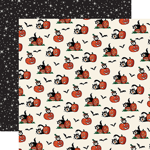 Carta Bella Halloween Fun 12X12 Bats Cats and Pumpkins