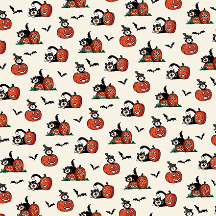 Carta Bella Halloween Fun 12X12 Bats Cats and Pumpkins