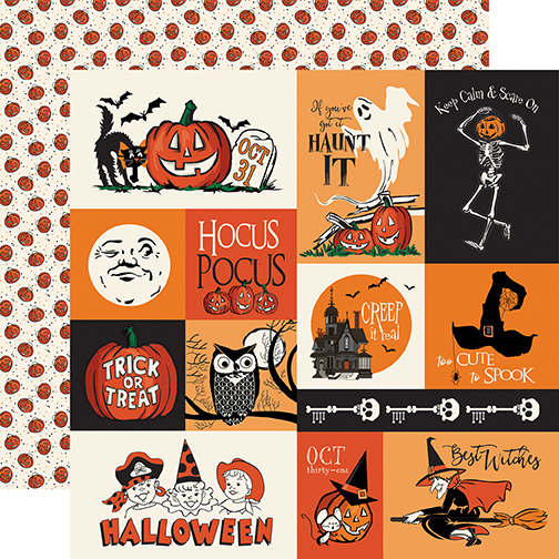 Carta Bella Halloween Fun 12X12 Multi Journaling Cards