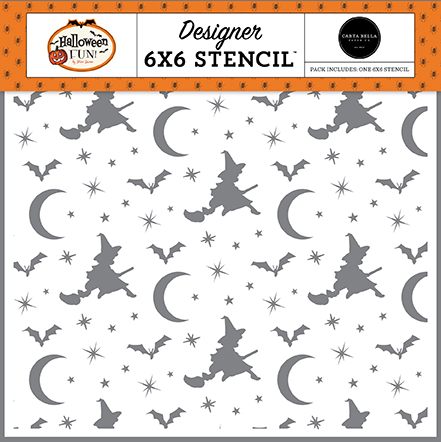 Carta Bella Halloween Fun Witches Night Out Stencil