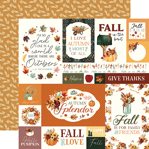 Carta Bella Harvest 12X12 Multi Journaling Cards