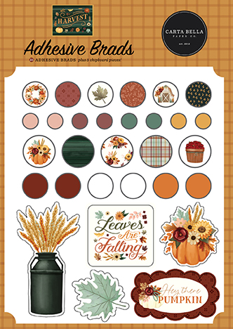 Carta Bella Harvest Adhesive Brads