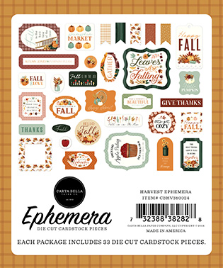 Carta Bella Harvest Ephemera