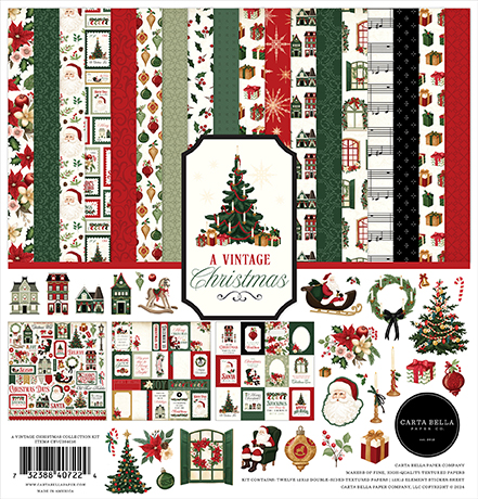 Carta Bella A Vintage Christmas Collection Kit