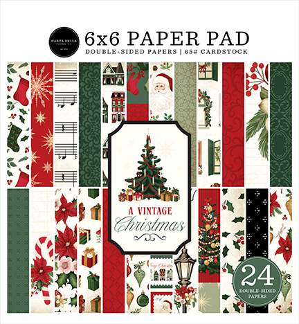 Carta Bella A Vintage Christmas 6X6 Paper Pad