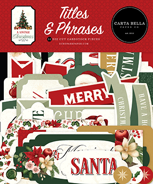 Carta Bella A Vintage Christmas Titles & Phrases