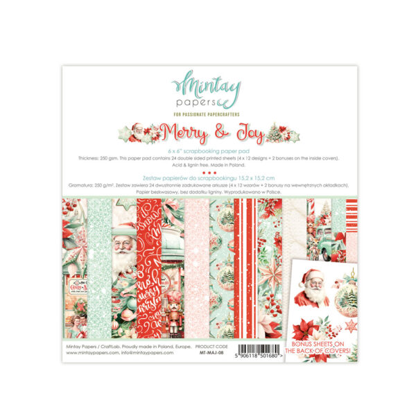 Mintay Merry & Joy 6 X 6 Paper Pad