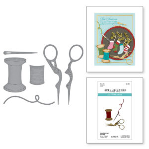 Spellbinders Needleworker Tool Kit Etched Dies From the Nichol's Needlework Collection By Nichol Spohr