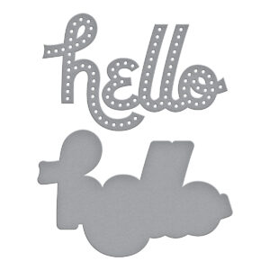 Spellbinders Stitched Hello Etched Dies From the Out and About Collection