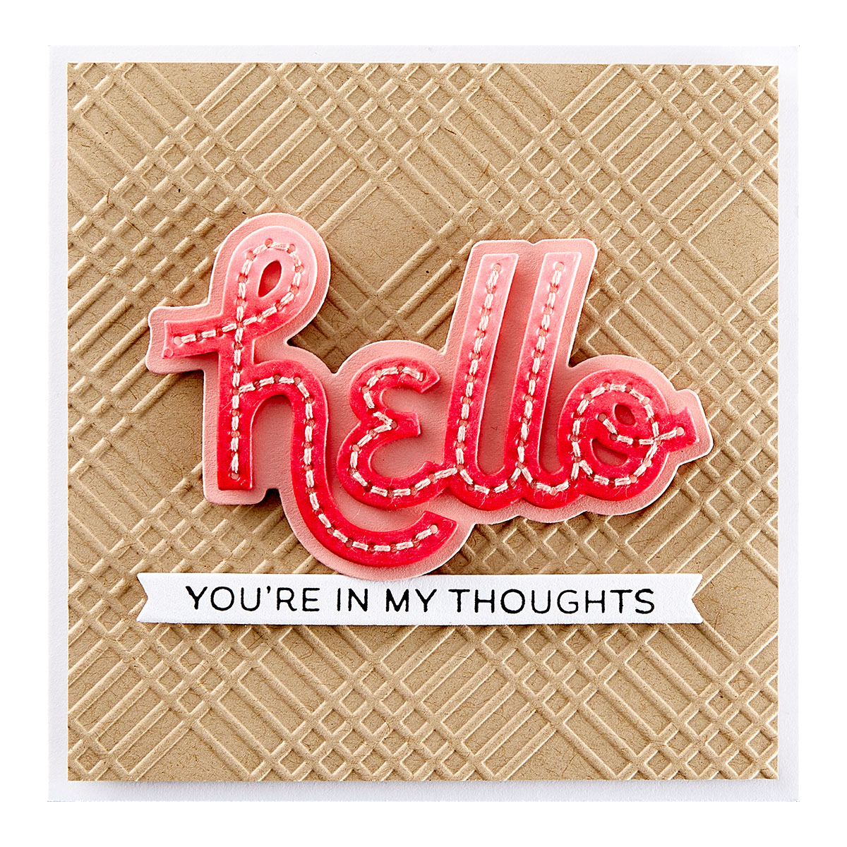 Spellbinders Stitched Hello Etched Dies From the Out and About Collection