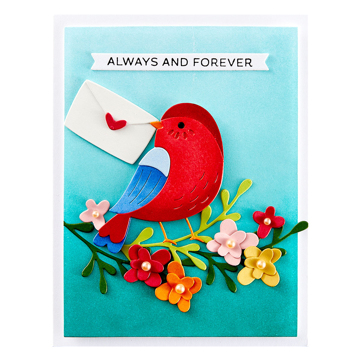 Spellbinders Love Note Bird Etched Dies From the Out and About Collection