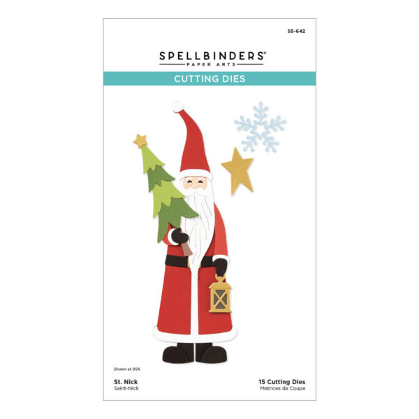 Spellbinders St. Nick Etched Dies From the Home For the Holidays Collection