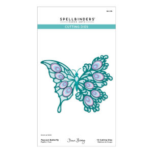 Spellbinders Peacock Butterfly Etched Dies From the Peacock Paradise Collection By Dawn Bibby