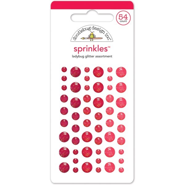 DOODLEBUG SPRINKLES LADYBUG GLITTER ASSORTMENT