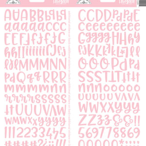 DOODLEBUG ALPHA STICKER ABIGAIL CUPCAKE