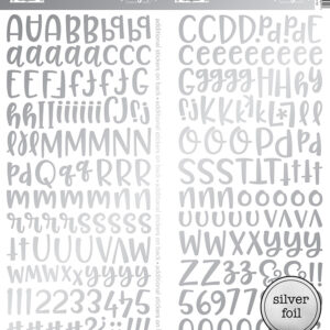 DOODLEBUG ALPHABET ABIGAIL SILVER FOIL