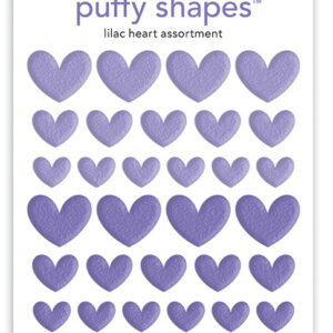 DOODLEBUG PUFFY SHAPES HEART LILAC