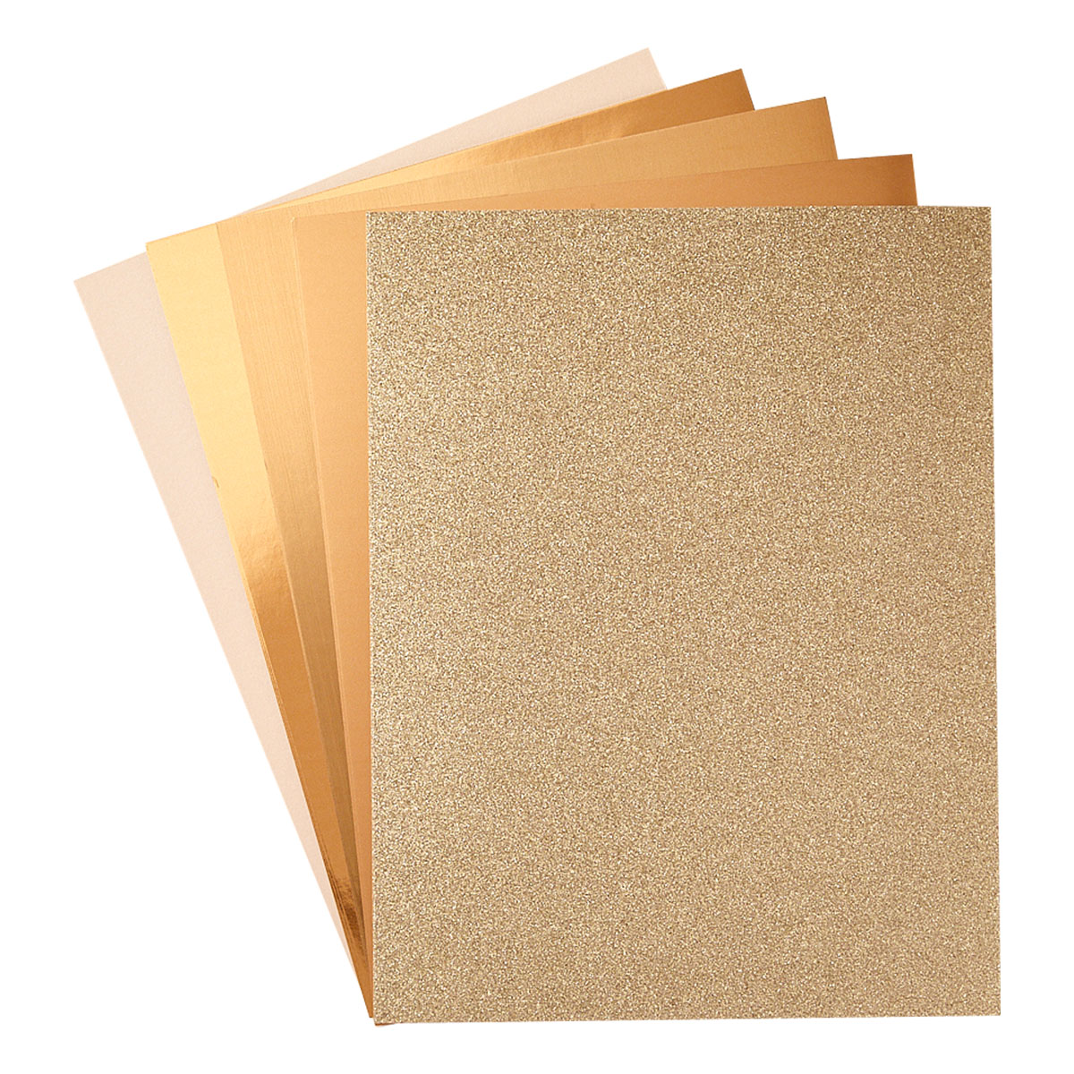 Spellbinders Rose Gold Assortment Treasured Cardstock 8 1/2″ X 11 -15 Pack