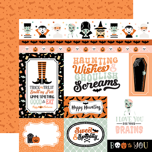 Echo Park Spooktacular Halloween 12X12 Multi Journaling Cards