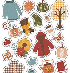 Echo Park Sweater Weather Puffy Stickers