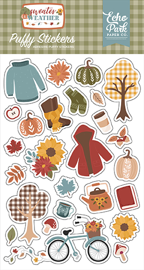 Echo Park Sweater Weather Puffy Stickers