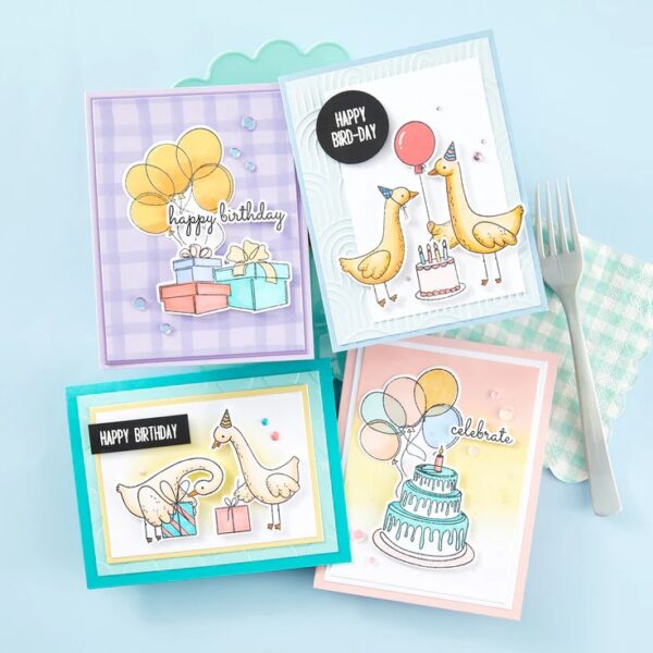 Spellbinders Ranger Silly Goose Clear Stamp Set By Simon Hurley Create.